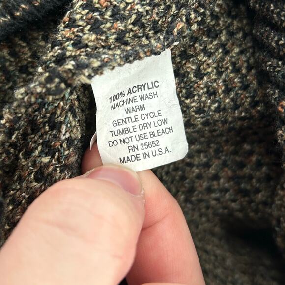 VTG 90s Men's Argyle Pattern Protege 100% Acrylic Knitted Crewneck Sweater Sz L - Picture 5 of 6